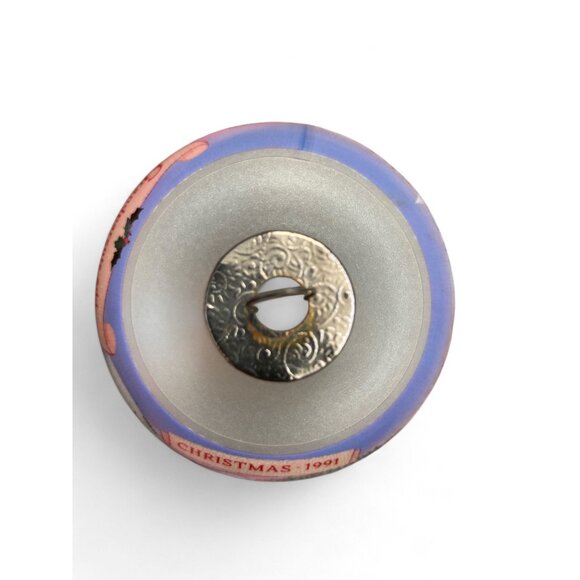 Hallmark Keepsake Ornament 1991 Glass Christmas Grandparents Holiday Decoration - Picture 3 of 6